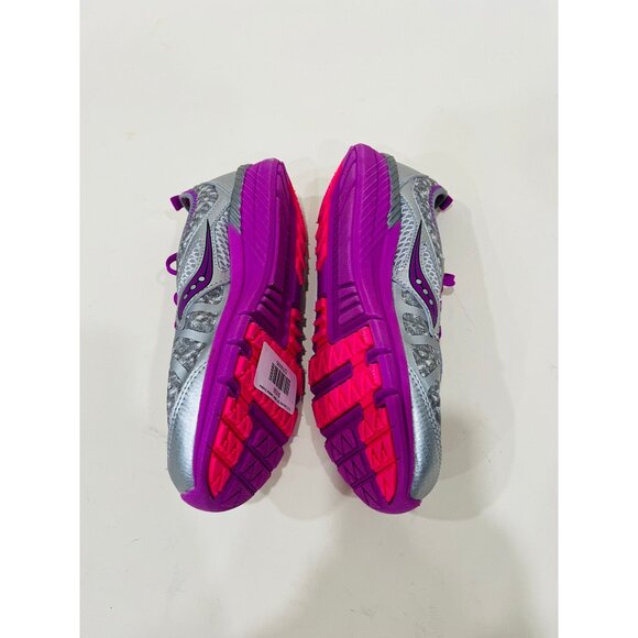 Saucony Girl's 2.5 Wide Silver Lavender Volt Sneaker‎ - Picture 3 of 5